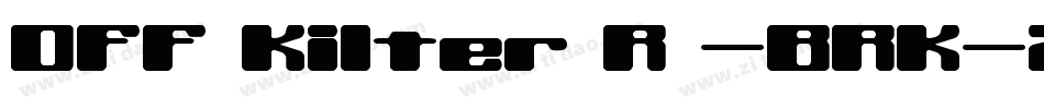 Off Kilter R -BRK-2字体转换